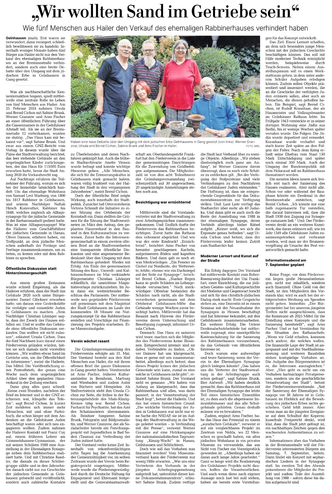 GNZ 24-03-16. Wir wollten Sand im Getriebe sein